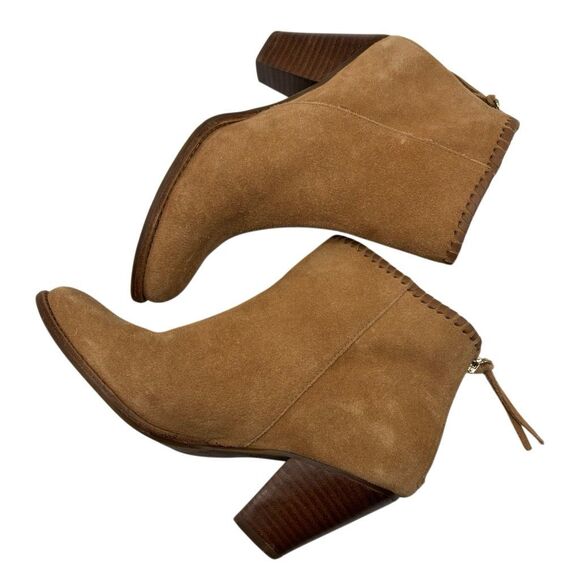 Jack Rogers Greer Suede Bootie in Oak Brown Size 6.5 - Picture 6 of 9